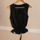 Sleeveless Silk HENRY with Lace ~CHOOSE YOUR COLOUR~