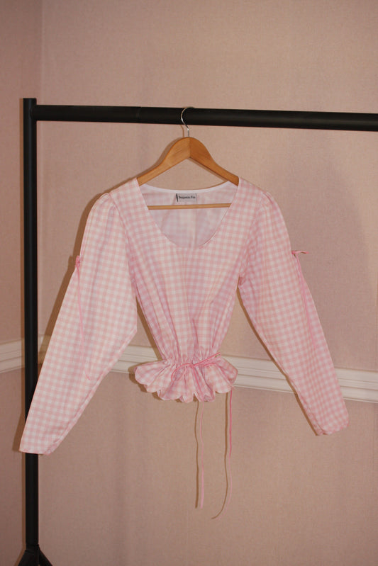 Scallop HENRY in Pink Gingham